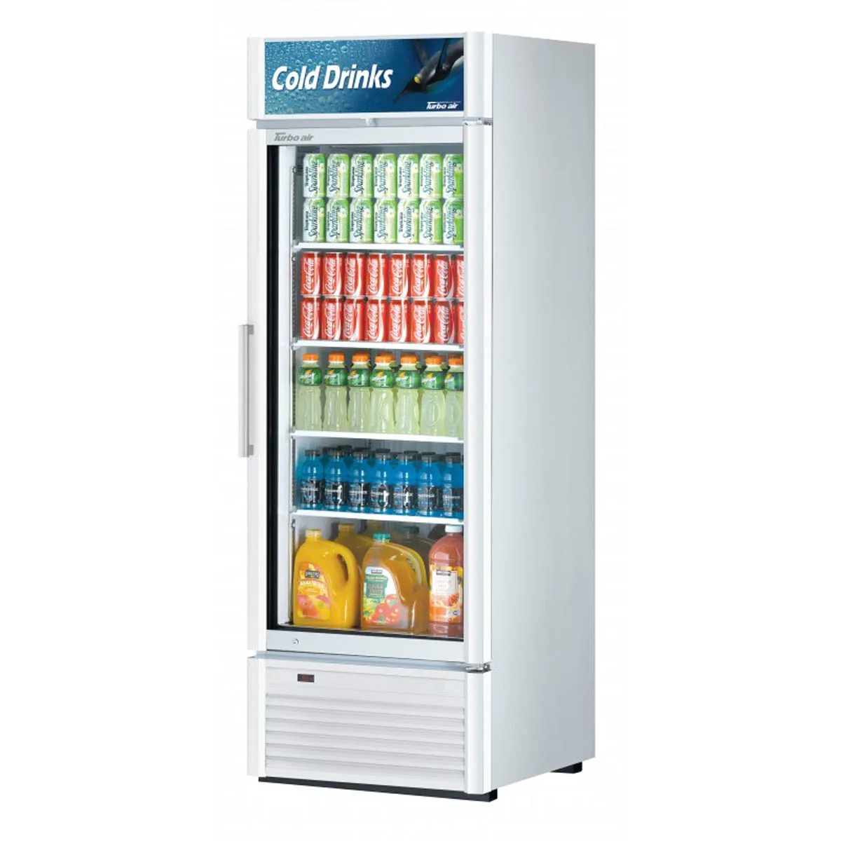 Turbo Air TGM-23SD-N6 27″ 1-Section Merchandiser Refrigerator w/ Glass Door, 19.04 cu. ft.