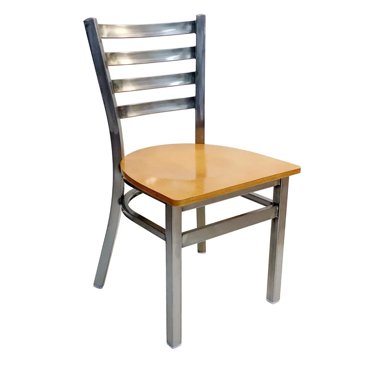 AAA Furniture Wholesale 316/CLEAR COAT WS Indoor Side Chair with Ladder Back (Quick Ship)
