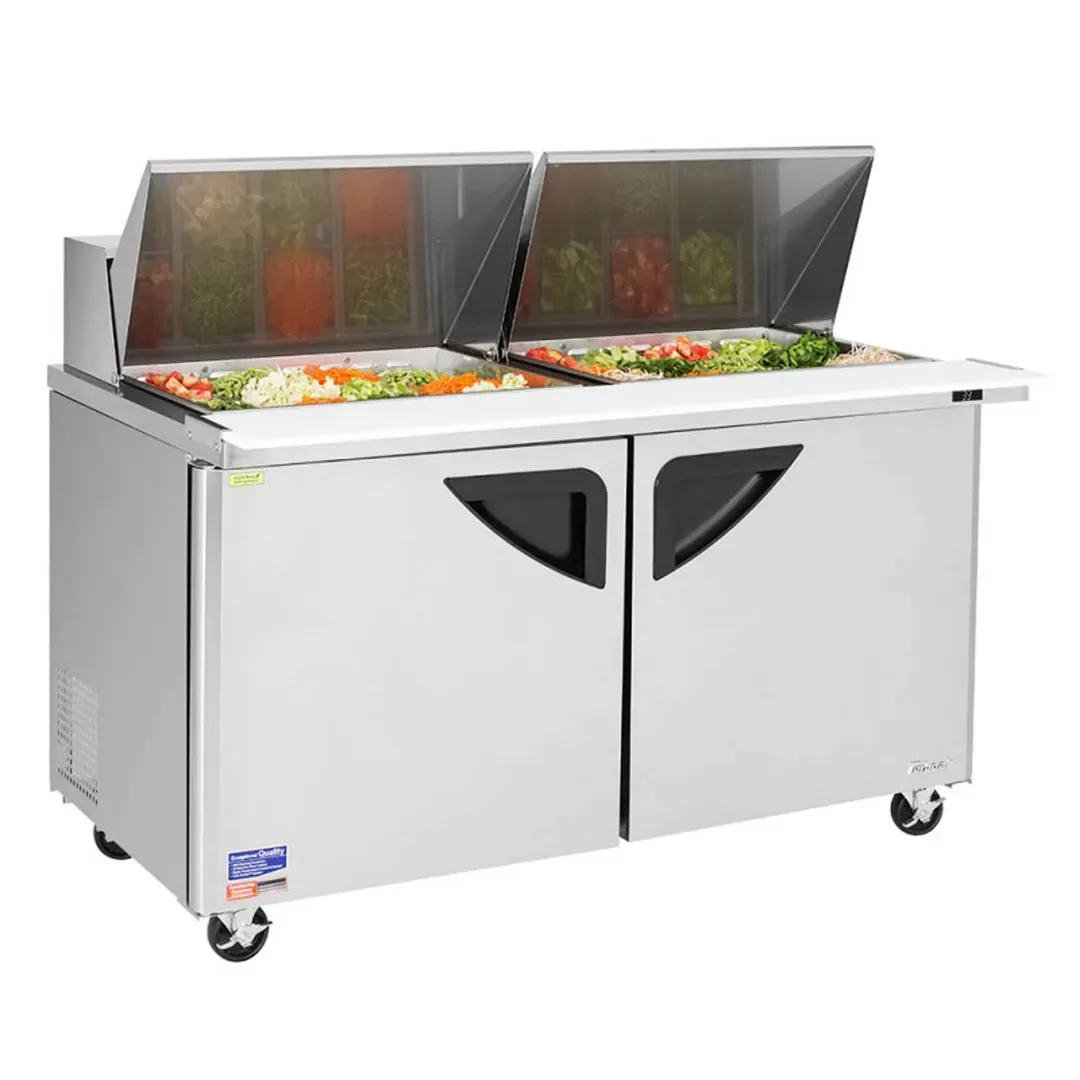 Turbo Air TST-60SD-24-N 60″ Mega Top Sandwich/Salad Prep Table w/ 2 Doors, 24 Pans 3