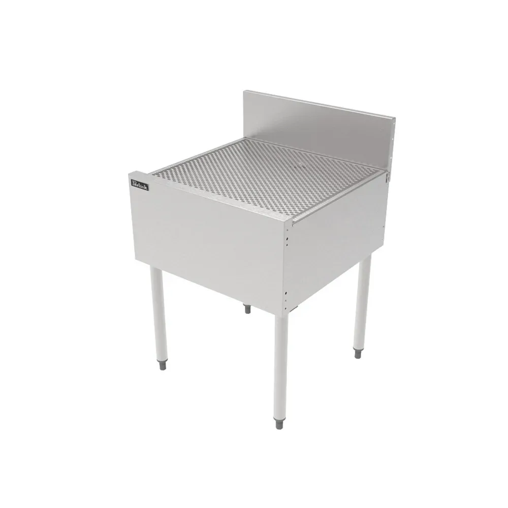 Perlick TSF24DB Underbar Freestanding Drainboard – 6″ Backsplash, 24″ x 24″