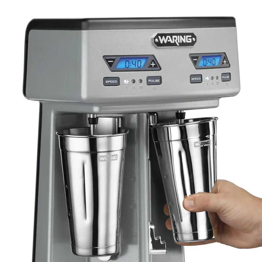 Waring WDM240TX Countertop Drink Mixer w/ (2) Spindles & (3) Speeds, 120v 3