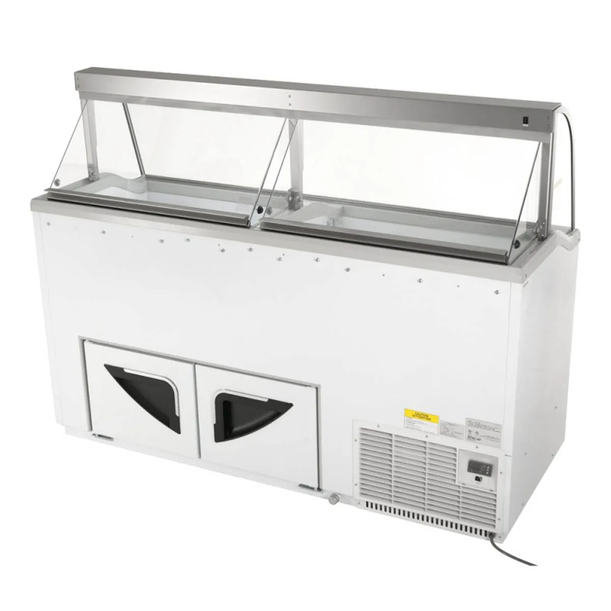 Turbo Air TIDC-70W-N 68″ Curved Glass Ice Cream Dipping Cabinet 4