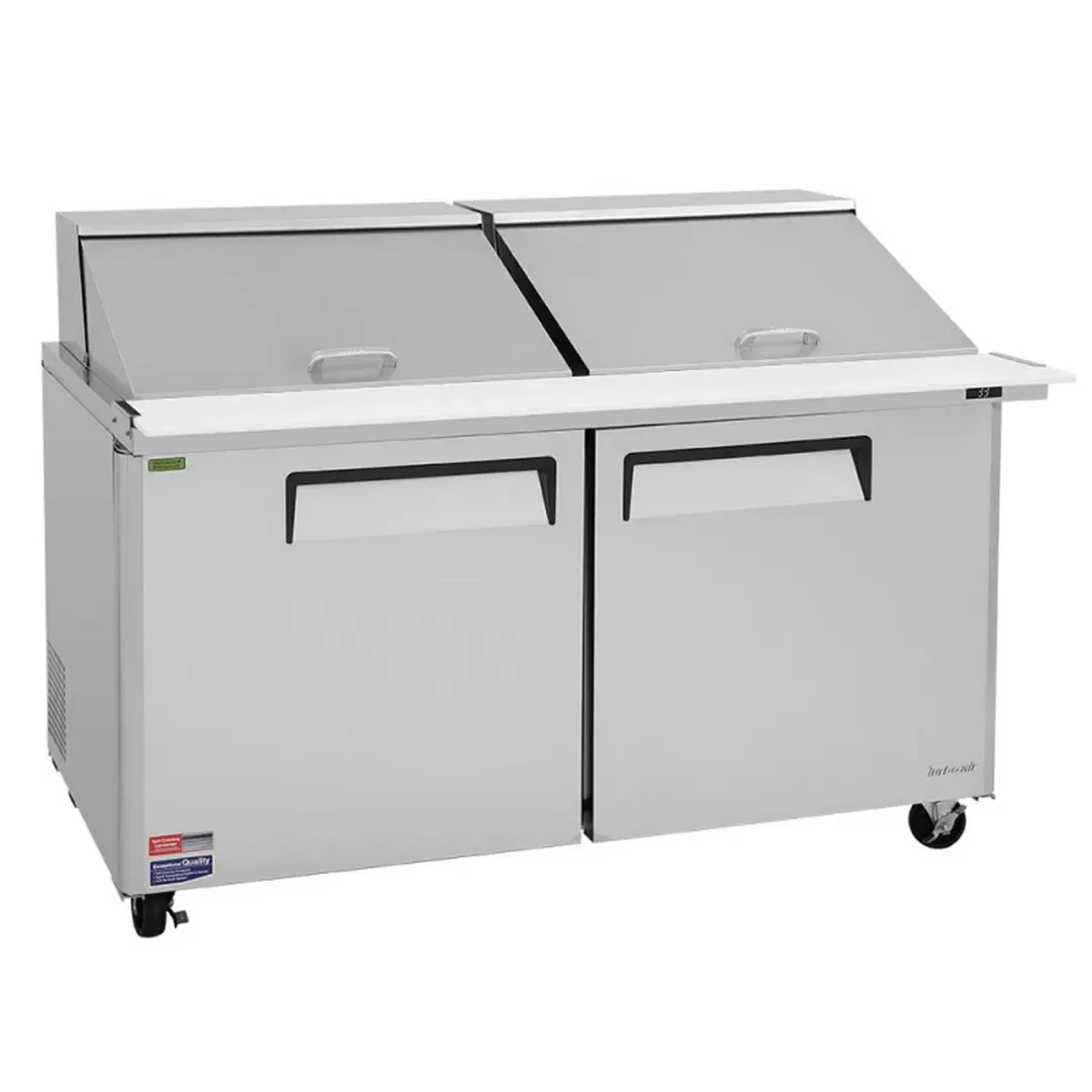 Turbo Air MST-60-24-N 60″ Mega Top Sandwich/Salad Prep Table w/ 2 Doors, 24 Pans 4