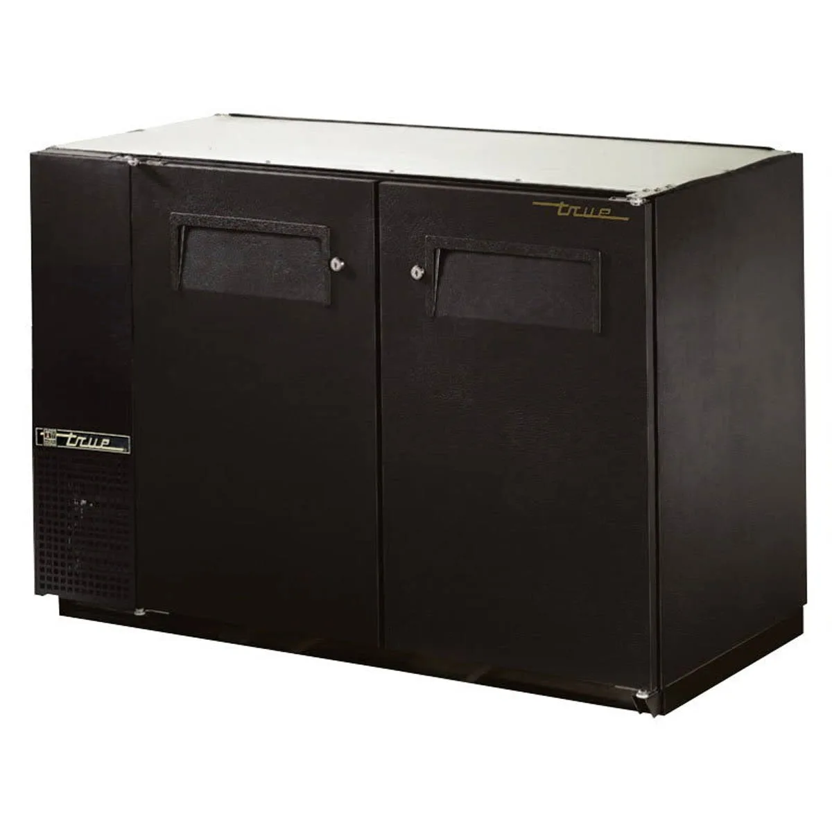 True TBB-24GAL-48-HC 47″ Two Solid Swing Door Galvanized Top 24″ Back Bar Cooler