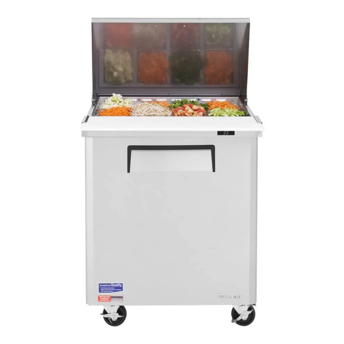 Turbo Air MST-28-12-N 27″ Mega Top Sandwich/Salad Prep Table w/ 1 Door, 12 Pans