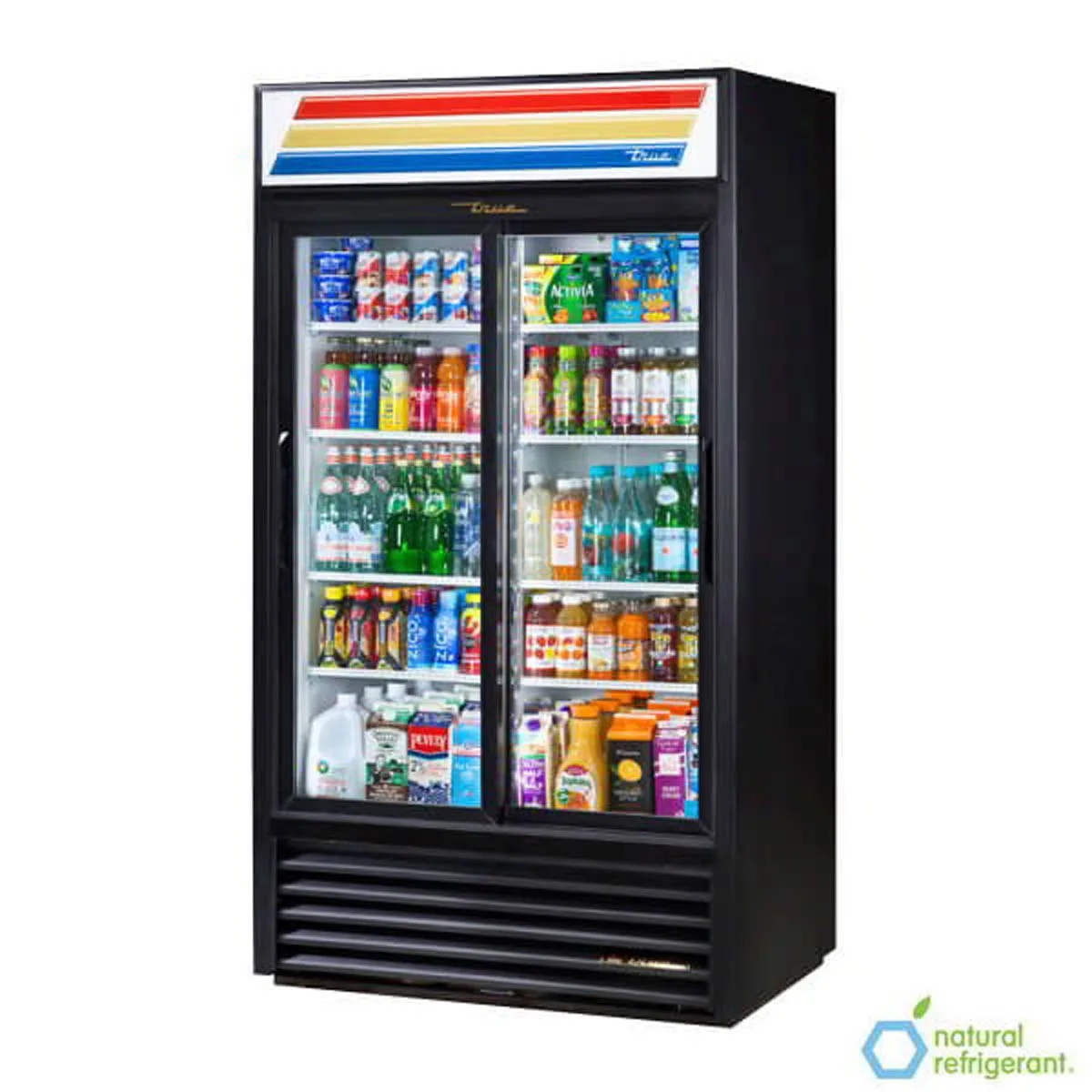 True GDM-37-HC-LD 43″ 2-Section Thermal Glass Sliding Door Refrigerated Merchandiser