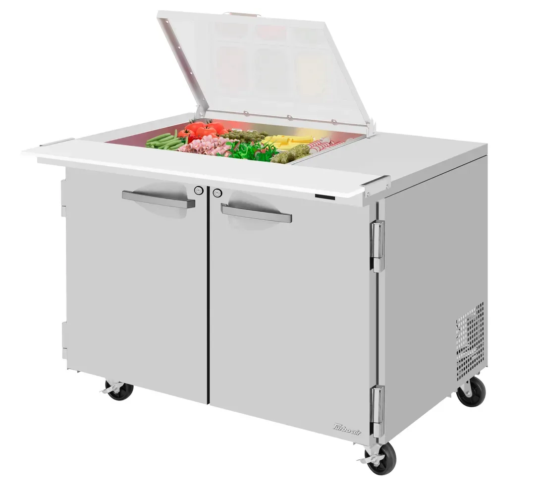 Turbo Air PST-48-12M-N-FCL Mega Top Sandwich / Salad Unit Refrigerated Counter