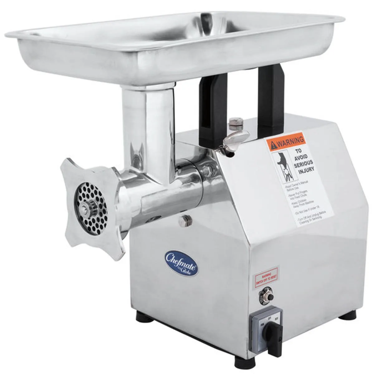 Globe CM12 Meat Chopper w/ #12 Head Size & 250 lbs Meat/hr, 115v