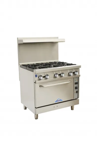Comstock-Castle CCR6-C Gas 36″ Restaurant Range with Convection Oven