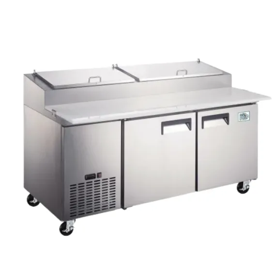 North Pole Stainless Steel 71″ Pizza Make Table, 115 V.
