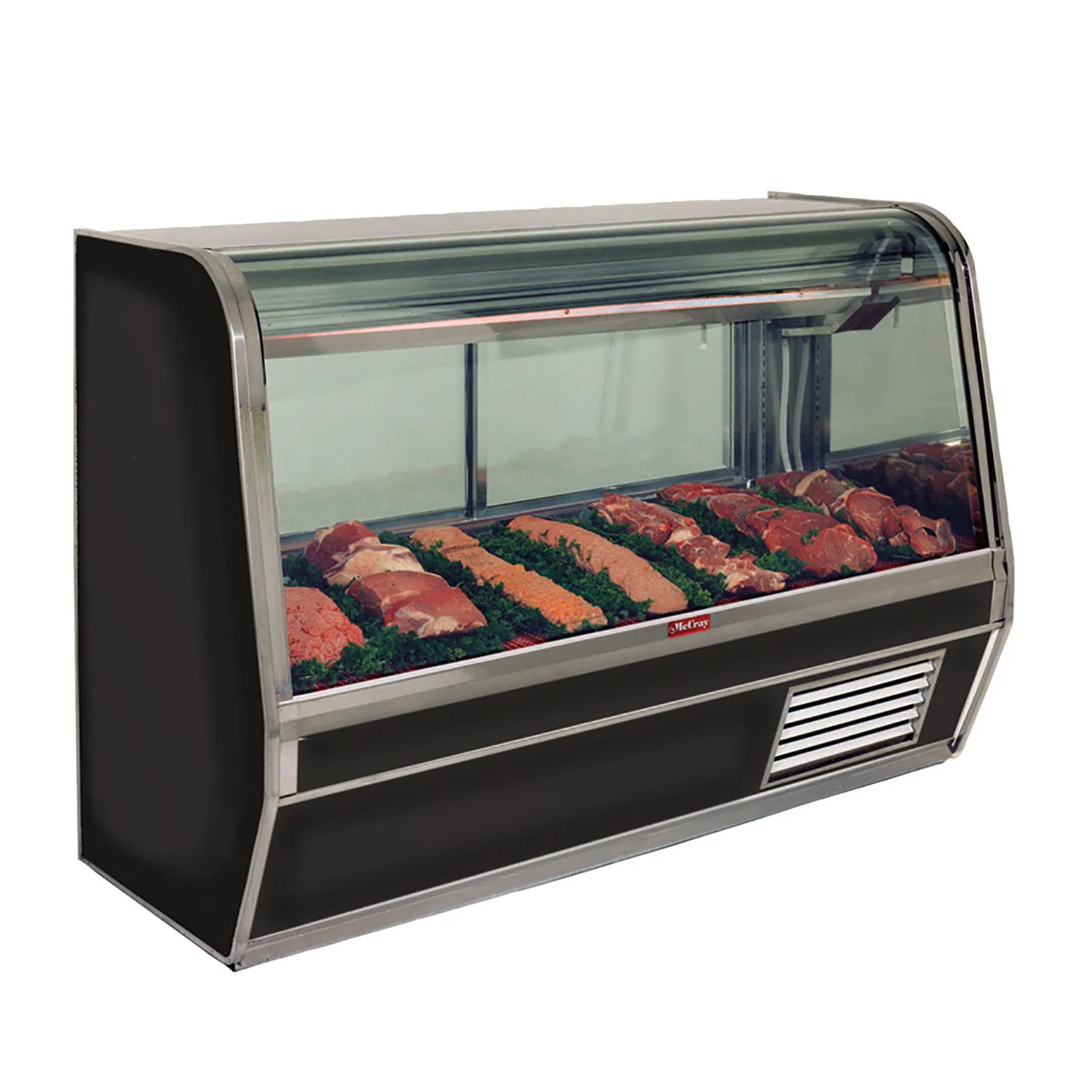 Howard-McCray SC-CMS32E-6C-BE-LED 74″ Single Duty Curved Refrigerated Meat Display Case
