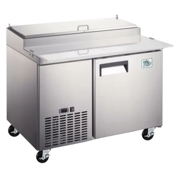 North Pole Stainless Steel 44″ Pizza Make Table, 115 V.