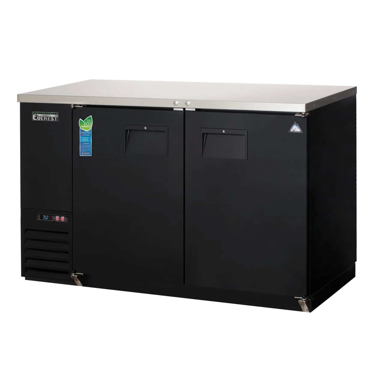 Everest EBB59 57″ Two Section Back Bar Cooler with Solid Door, 20.0 cu. ft.
