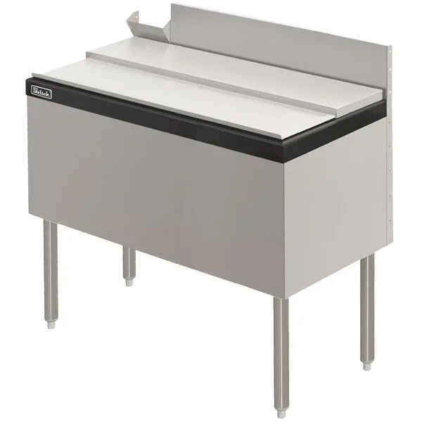 Perlick TS42IC 42-in Modular Ice Chest w/ ABS Top Ledge, 100-lb Capacity, Stainless