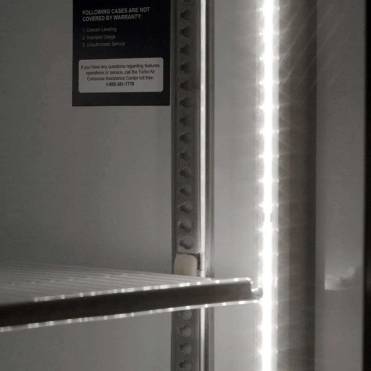 Turbo Air TGF-23F(B)-N 27" 1 Glass Door Freezer Merchandiser, White or Black, 17.7 cu. ft.