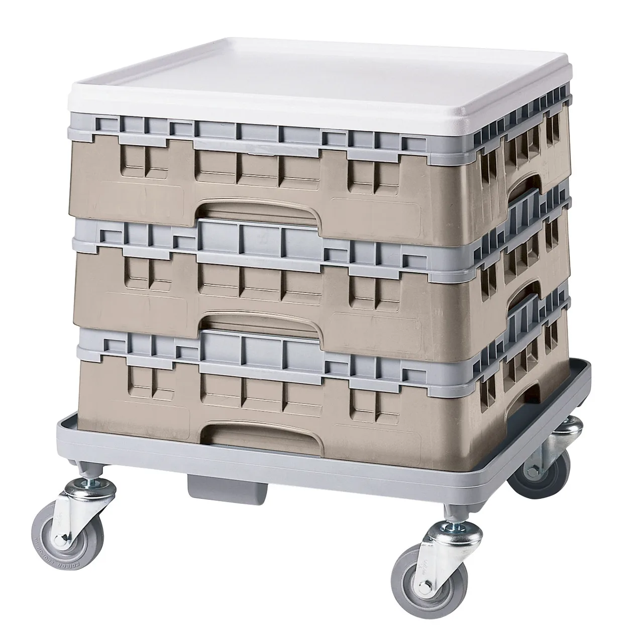Cambro BR414184 Camrack Base Rack, Full Size, Beige, Polypropylene, 19-3/4 x 19-3/4, 4-7/8 Inside Rack Height