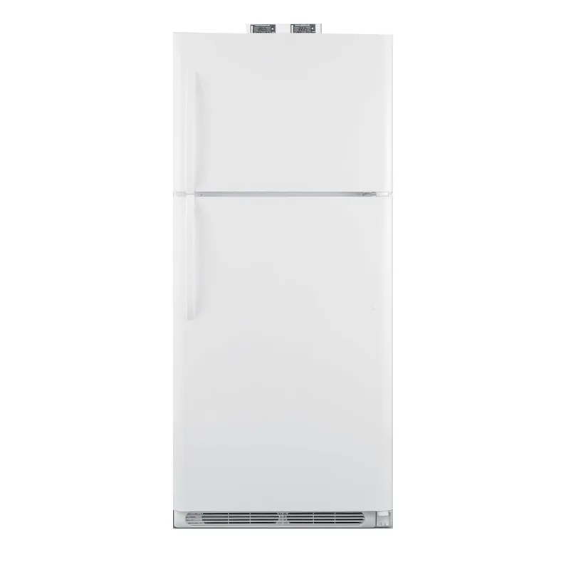 Summit BKRF21W 30" Break Room Refrigerator-Freezer in White, Reversible Door, 21 cu. ft.