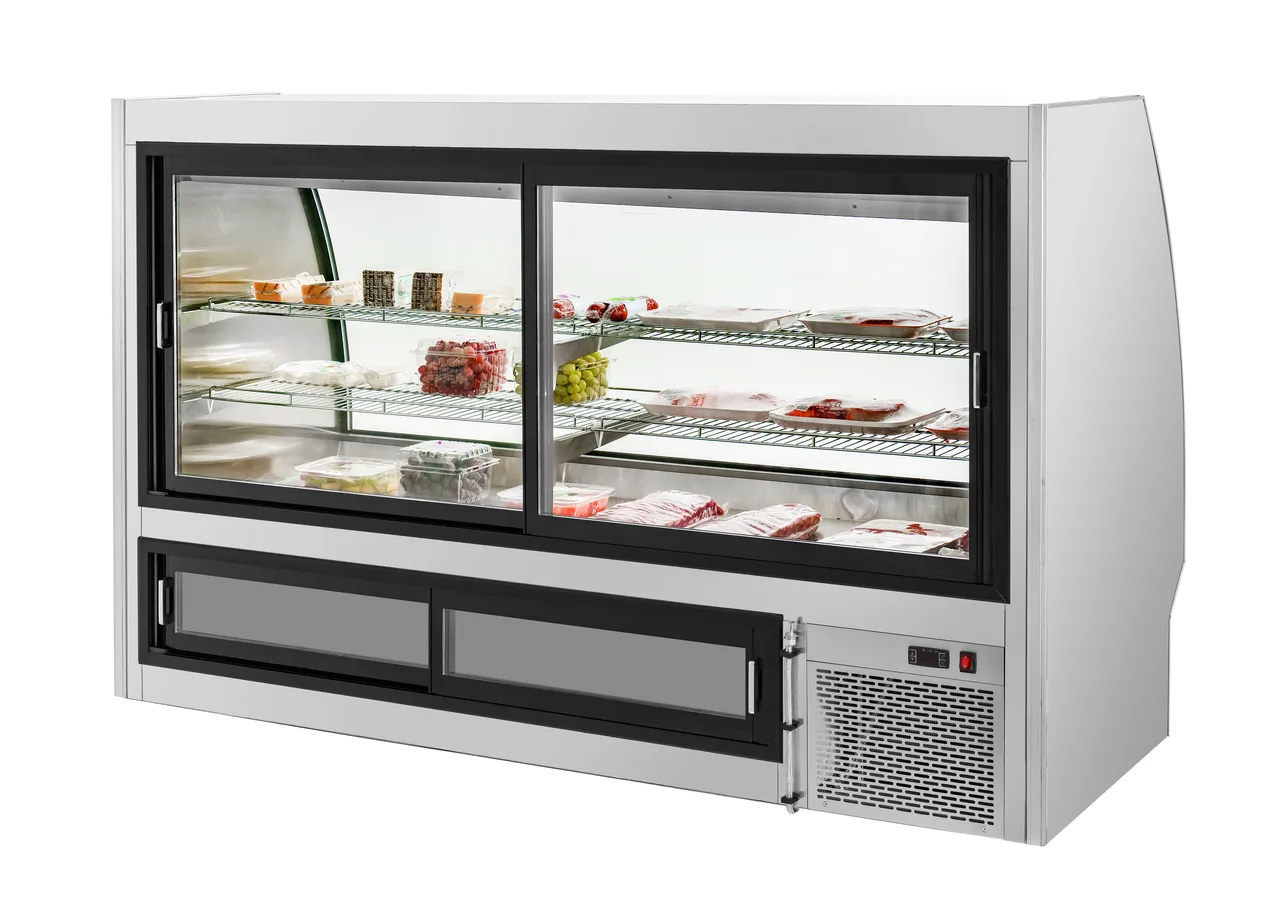 Migali C-DC-7 Deli Display Case, 83.6" W x 55.4" H, 40.5 cu ft, Double-Pane Glass, Auto-Defrost R290