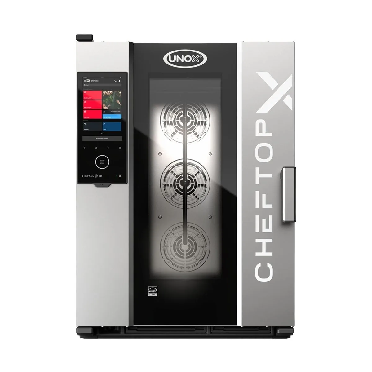 UNOX XADA-1011-EXRS Half Size 10 Pan Electric Combi Oven w/ Touchscreen, Right-to-Left Door, 208/240V