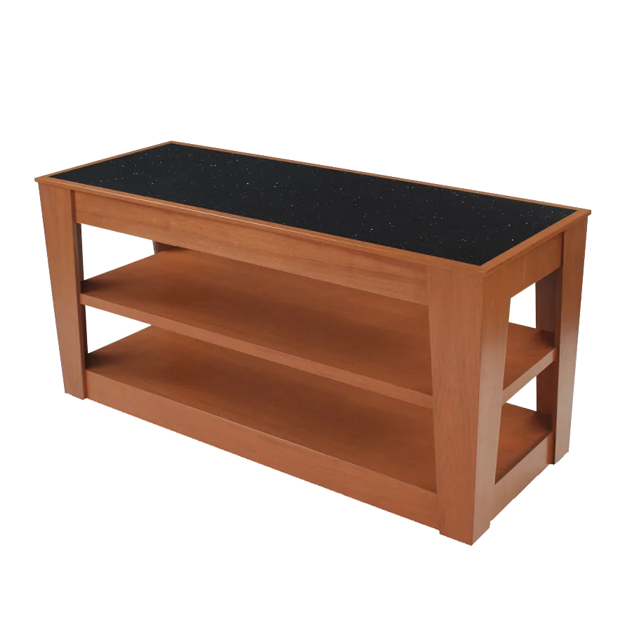 Forbes Industries 5201-8-H3 Rectangular Mobile Induction Table w/ (3) Holding/Warming Units