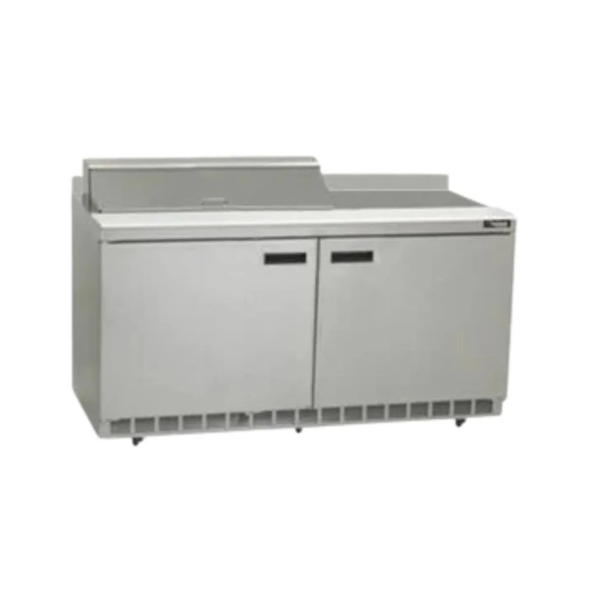 Delfield ST4460NP-8 60" 2-Door Sandwich and Salad Prep Table, 8 Pans, Stainless Steel