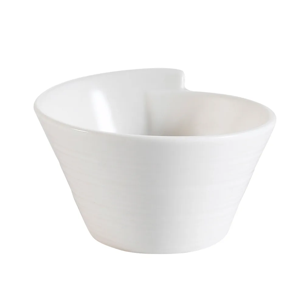CAC China SUS-B4 Sushi Signature Bowl, 9 Oz., 4-1/2" Dia., 2-1/2" H, Porcelain, Bone White, 1 Dozen