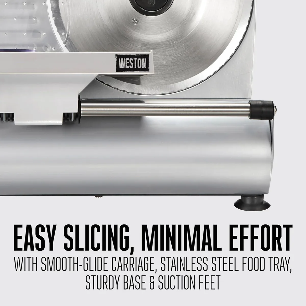 Hamilton Beach 61-0901-W Meat Slicer – 9" Stainless Steel Blade, Belt-Driven, Tilting Tray, 150W 120V, Aluminum Housing