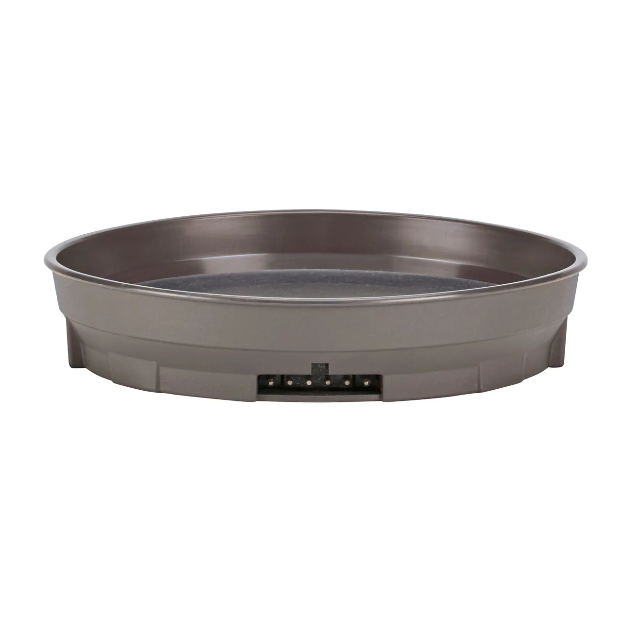 Cambro MDSCDB9485 Thermal Base, 9-9/16" Dia x 1-15/96" H, Smoked Metal Camduction® Base, Made in USA