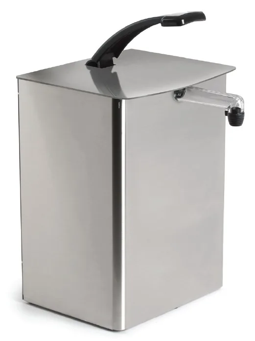Nemco 10972 Condiment Dispenser –10-7/8"W x 13-1/4"D x 18-3/4"H, Stl,NSF, 3‑Gallon Bag, Adj–Single