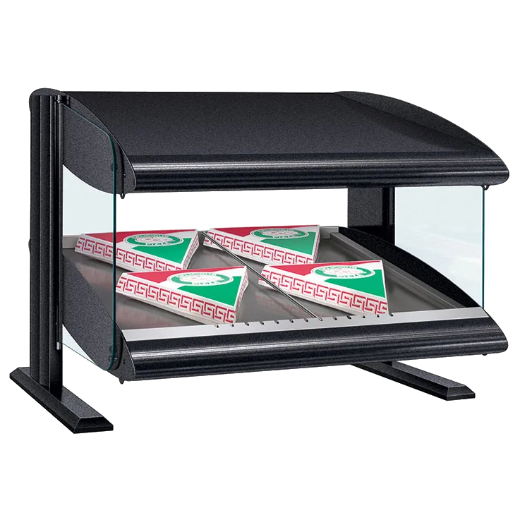 Hatco HXMS-54 Slant Heated Merchandiser with Led Lighting Warmer, 54" W