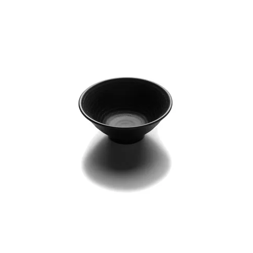 GET JW1005-B Bowl, 14 Oz., 5‑5/8" Dia. × 2‑1/2" H, Black Melamine, Break‑Chip‑Stain‑Scratch