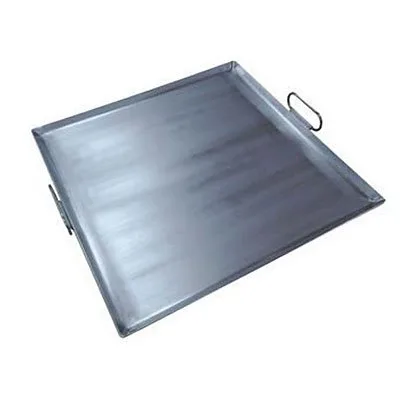 Serv-Ware PG2323S NS Heavy Duty Stainless Steel Portable Grill - 23" x 23" x 3/4" Lip, Square