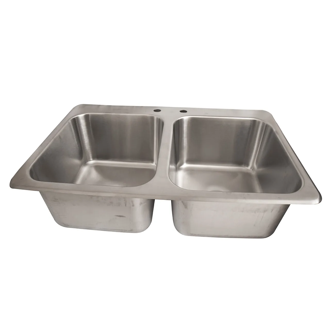 BK Resources DDI2-14161024-P-G Drop-In Sink, Two Compartment