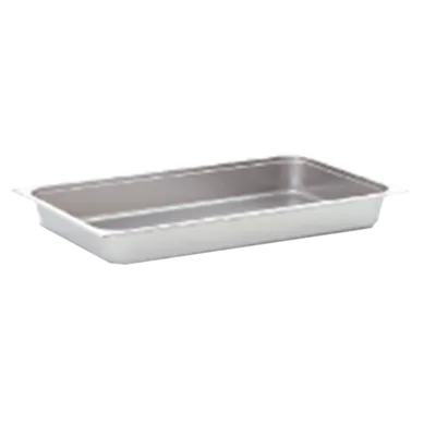Omcan USA 80262 - 1/2 Stainless Steel Steam Table Pan, 10-3/8" x 12-3/4" x 2-1/2" Deep, Solid, NSF
