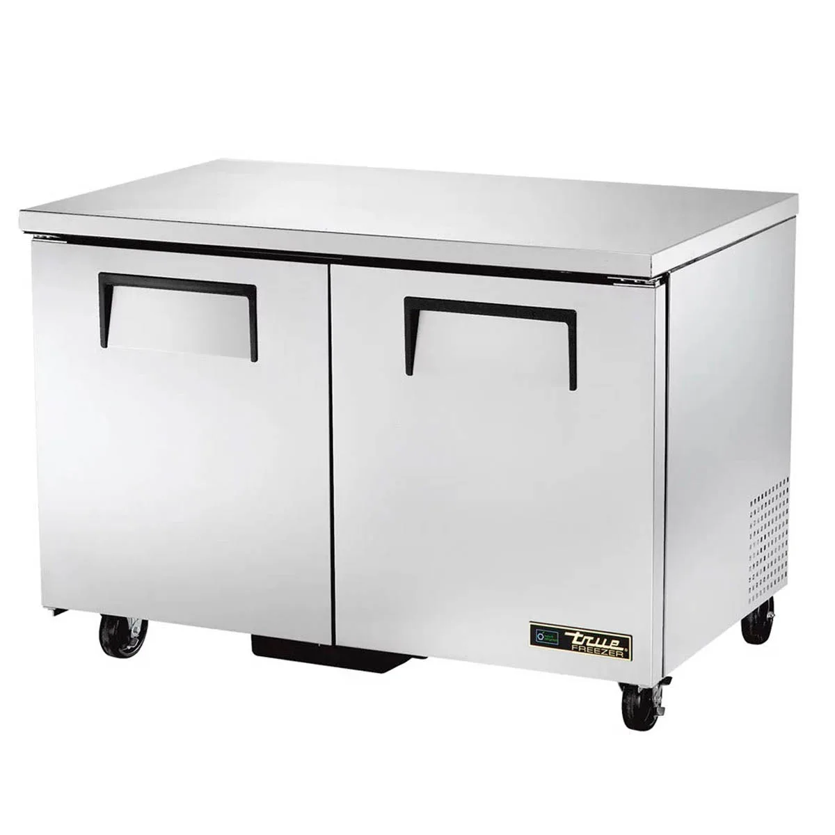 True TUC-48-HC 48" 2-Section Undercounter Refrigerator w/ 2 Solid Doors