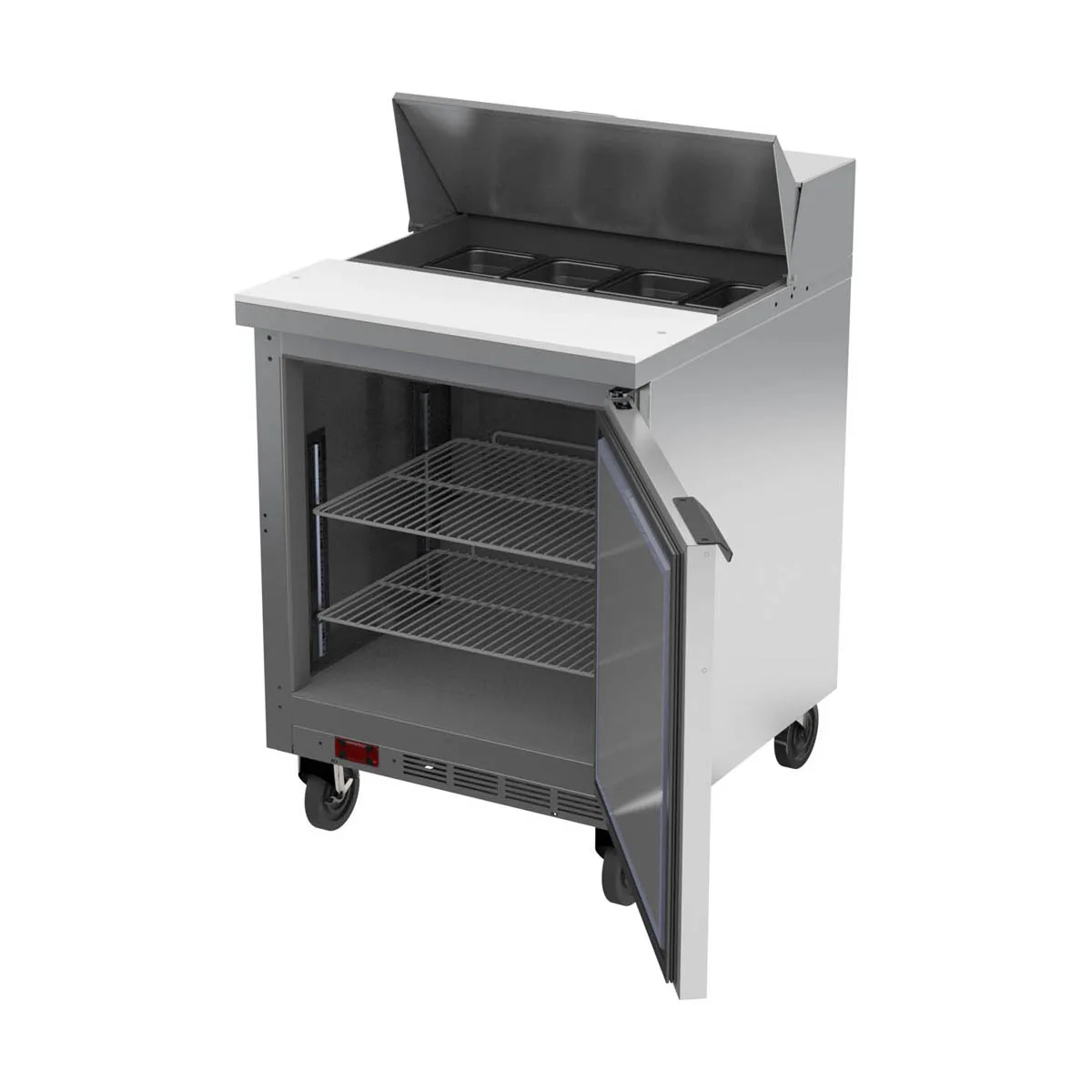 Beverage Air SPE27HC-B 27" One Section Sandwich/Salad Prep Table w/ 1 Door, 8 pans, 6.9 cu. ft.