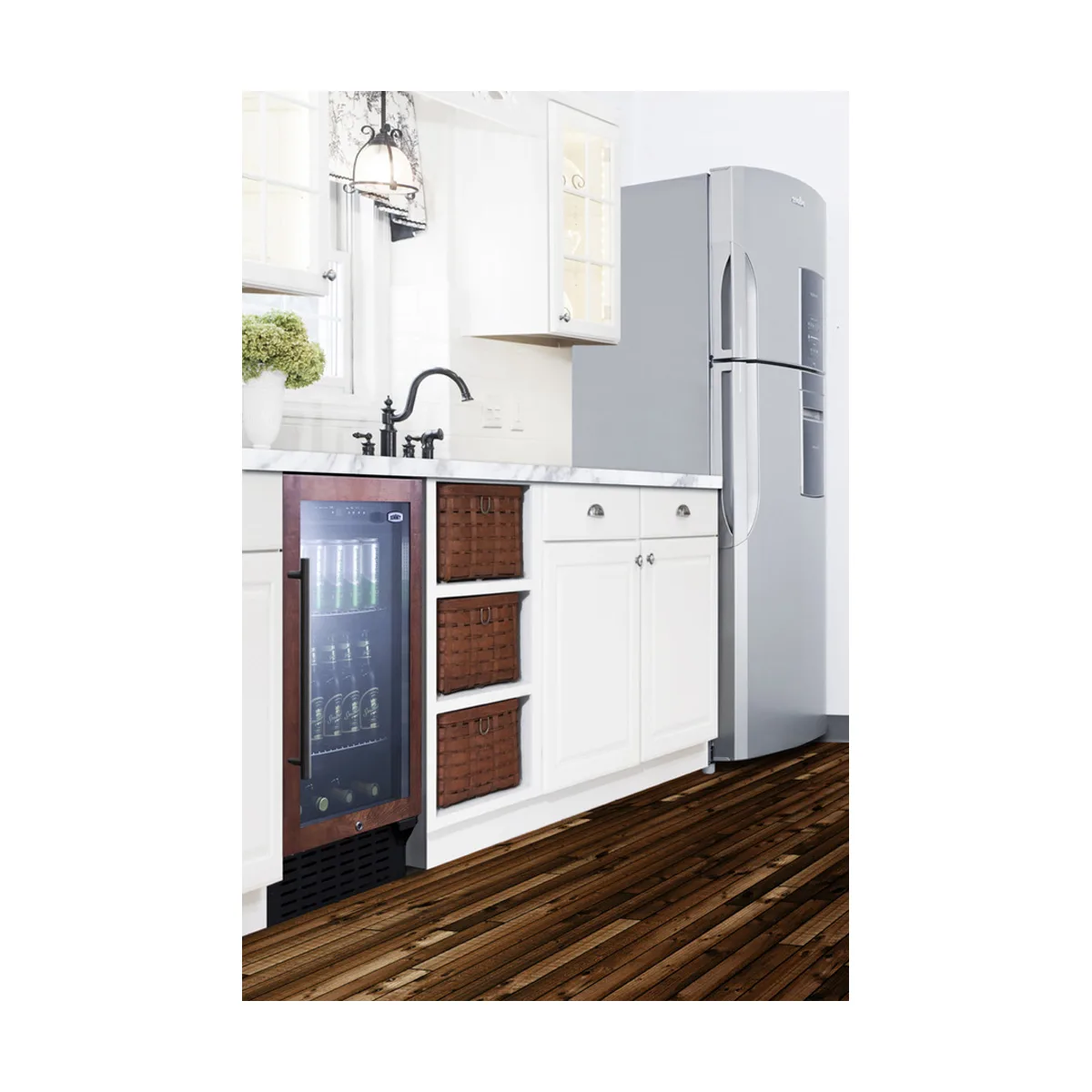 Summit SCR1841BPNR 17" Panel-Ready Glass Door Beverage Merchandiser, 2.7 cu. ft.
