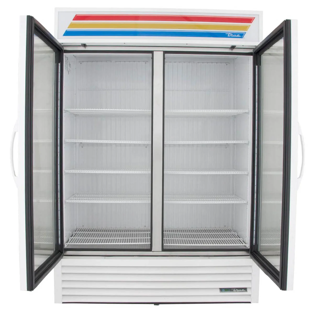 True GDM-49F-HC~TSL01 54" 2 Glass Swing Door Merchandiser Freezer in White