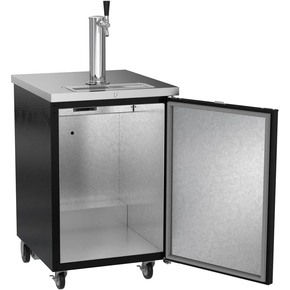Beverage Air DD24HC-1-B 24" Draft Beer Cooler w/ 1 Keg, 7.66 cu. ft., 1 Single-Tap Tower
