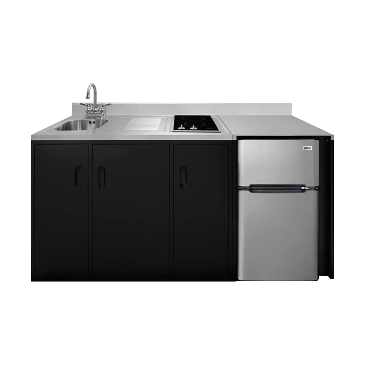Summit CK72ADASINKL All-In-One Kitchenette, 71.75"W X 23.75"D X 34"H
