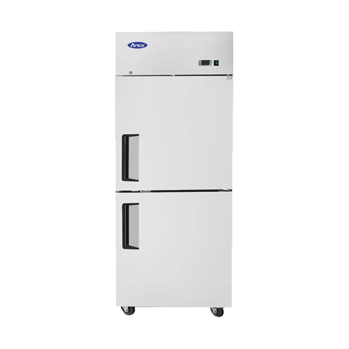 Atosa USA MBF8007GR 28-3/4" 2-Half Solid Door Reach-In Freezer, Top Mount, 21.4 cu. ft., Stainless Steel
