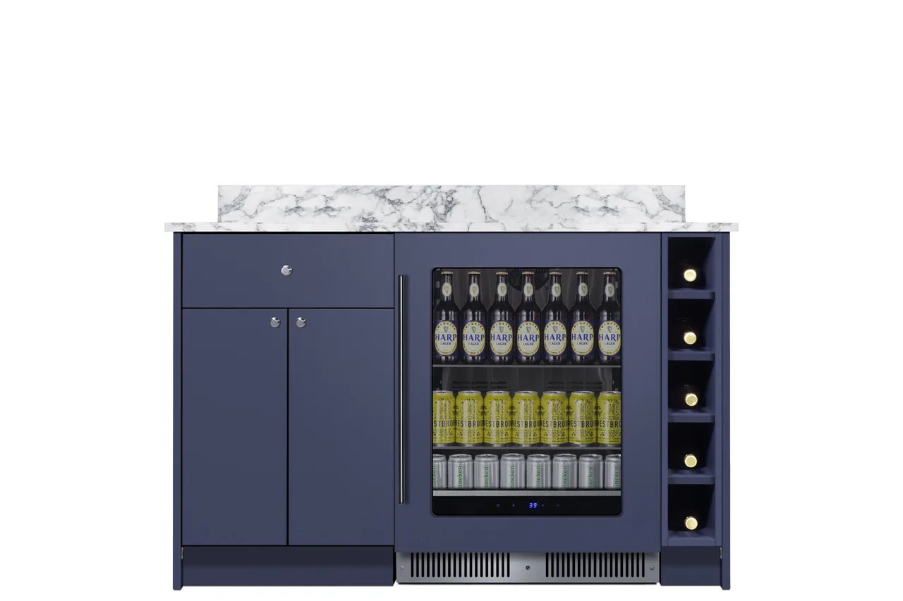 Summit MESAMN35 Turnkey Mesa Dry Bar, White Finish