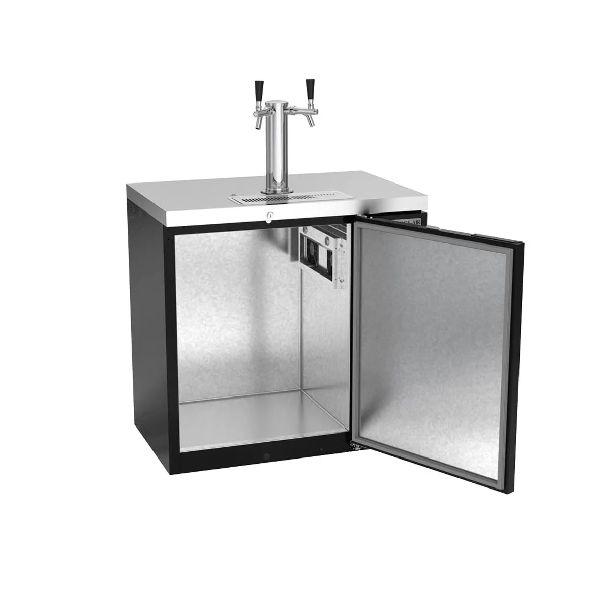 Beverage Air DD36HC-1-B 36" Draft Beer Cooler w/ 1 Keg, 8.31 cu. ft., 1 Dual-Tap Tower