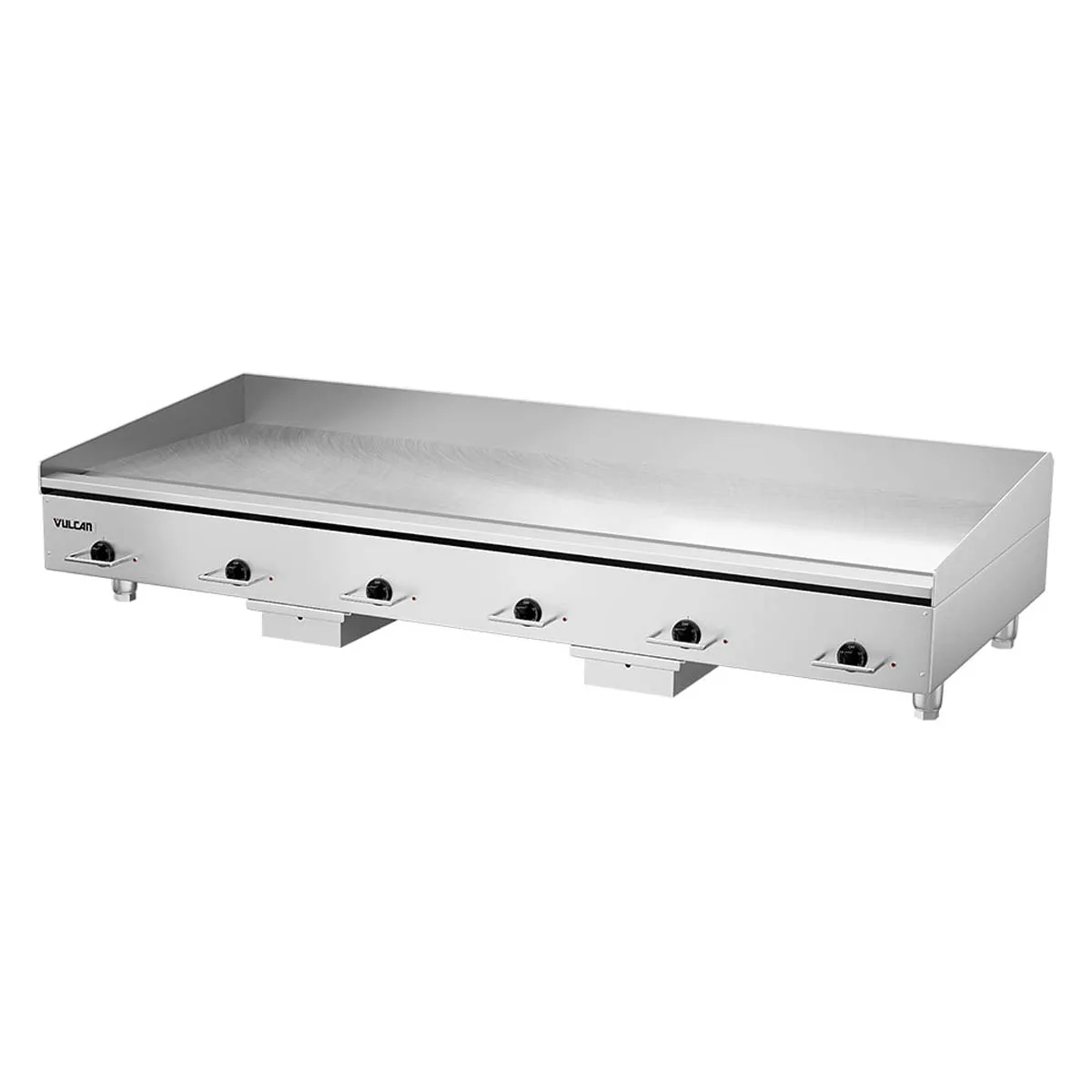 Vulcan HEG72E 72" Countertop Electric Griddle with 72" x 24" Surface, 3/4" Steel Plate, Thermostatic Controls