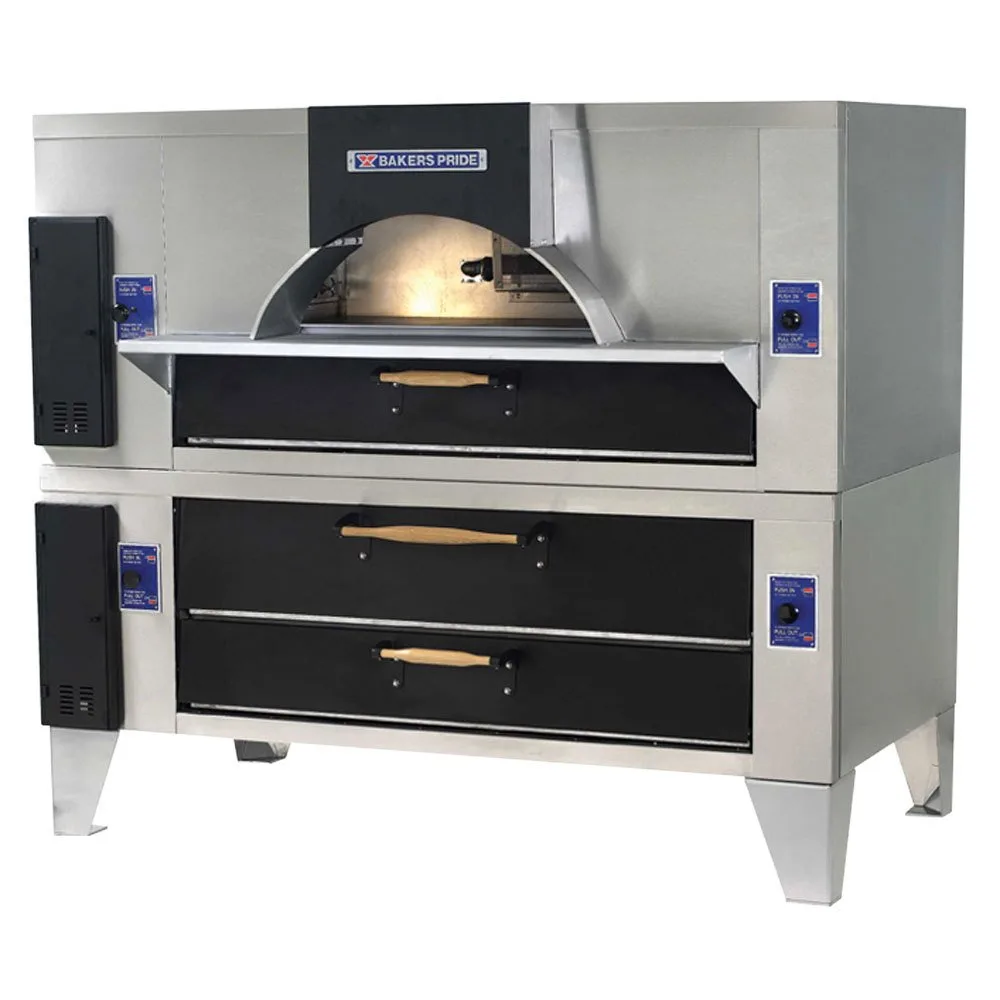 Bakers Pride FC-616/Y-600 78" Double Deck Gas Pizza Oven