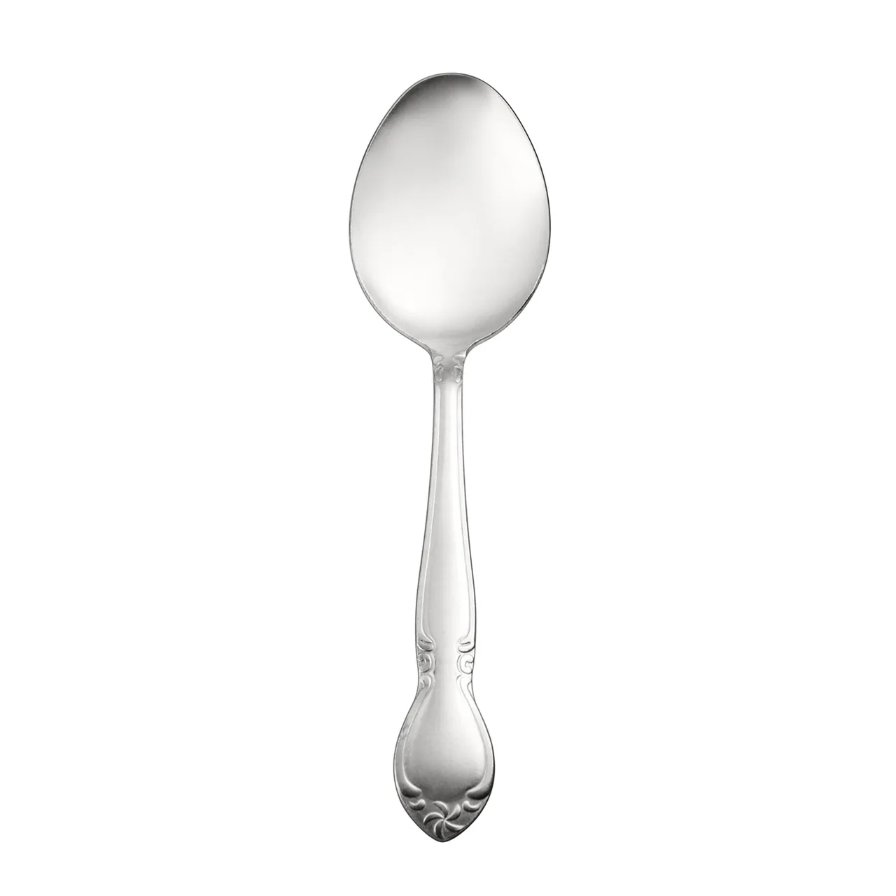 CAC China 2003-10 Elizabeth Tablespoon, 8‑3/8" Length, Heavy‑Weight 18/0 Stainless Steel, 1 Dozen