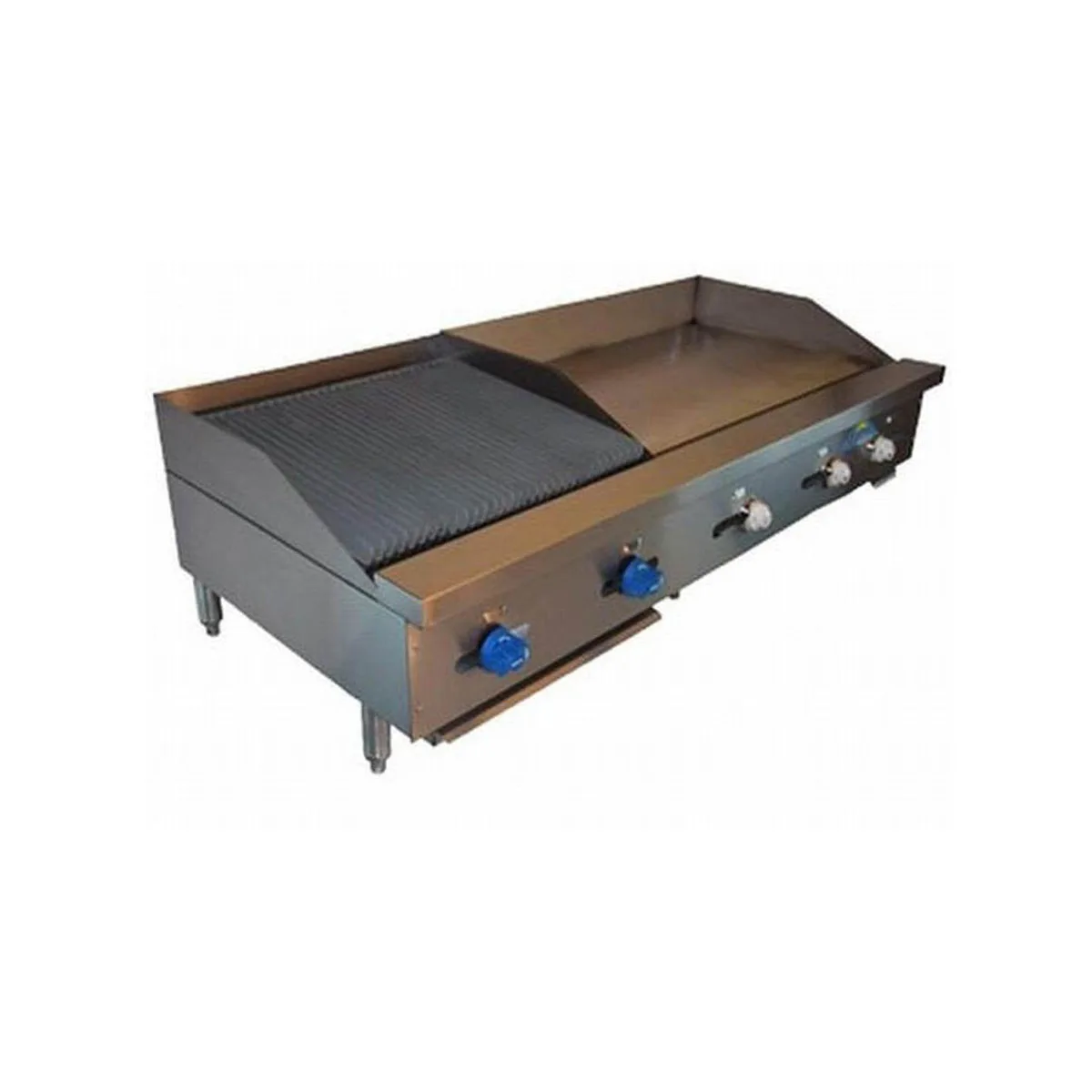 Comstock-Castle FHP60-24T-3LB 60" Countertop Gas Griddle/Charbroiler Combination, 115.000 BTU