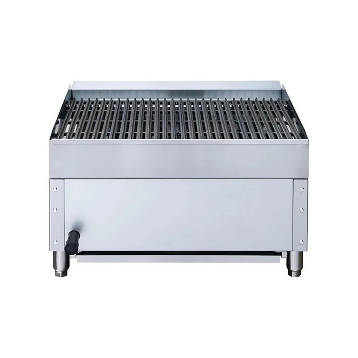 Dukers Appliance Co DCRB24 24" Countertop Gas Radiant/Lava Rock Charbroiler, 70.000 BTU