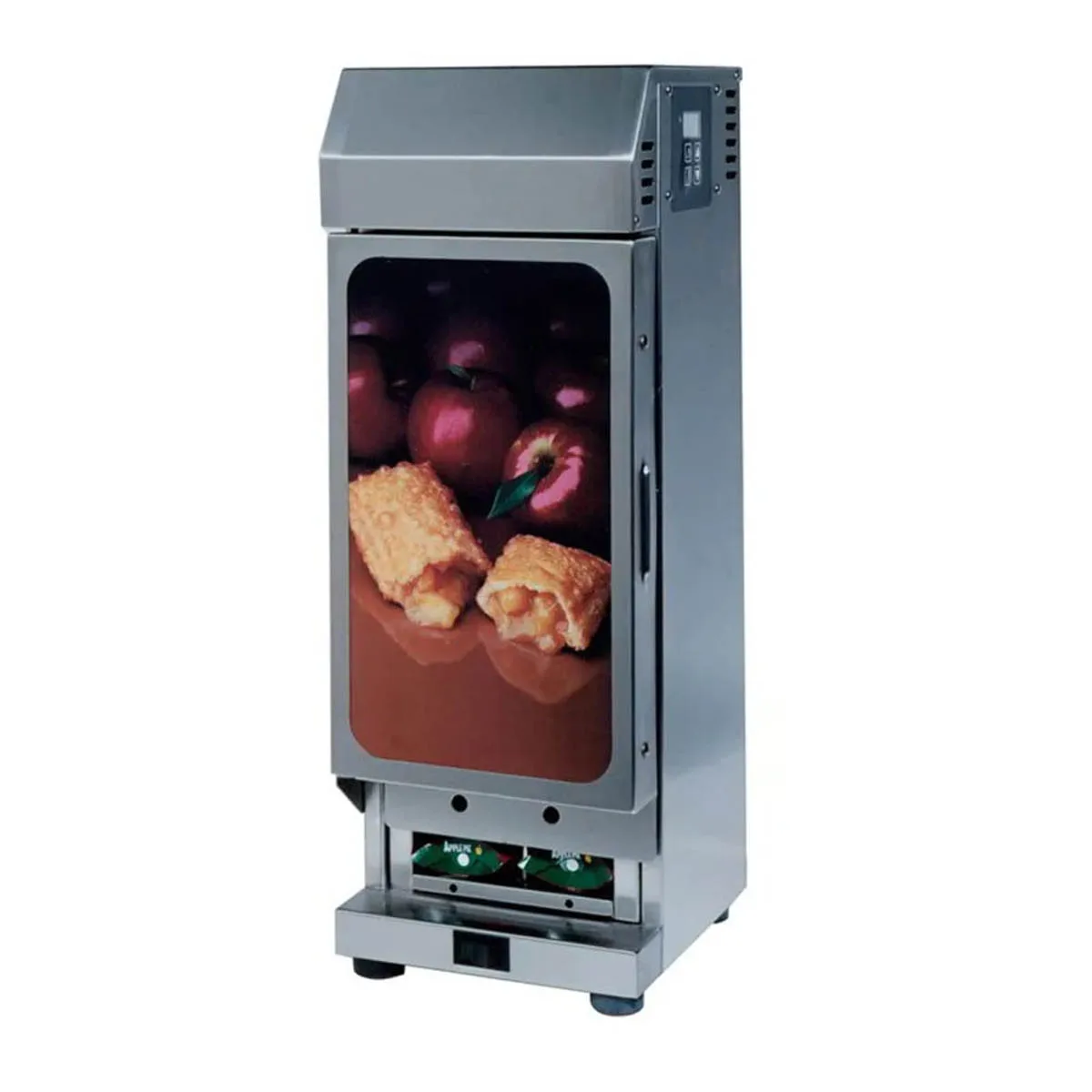 Carter-Hoffmann MDPM2 Pie Cabinet, 2‑Column 9" Dispenser, 28 Pies, Heater 165°F, Steel, cUL NSF CE