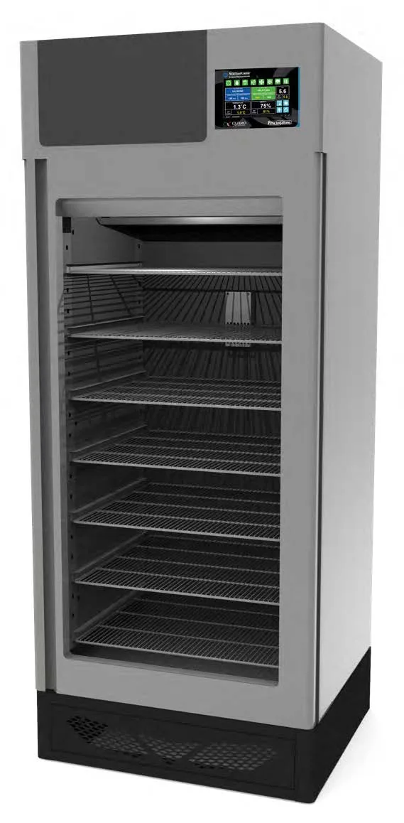 Omcan USA 49003 Pesciugatore Fish Curing Cabinet – 330 lb. Capacity, 35.6"W, 32–95°F, 304 Stainless Steel, 3500W
